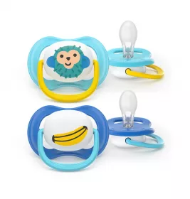 Пустышка Avent 080/26 Ultra Air мальчик 6-18 мес 2шт