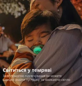 Пустышка Avent 376/31 Ultra Air ночная нейтр дизайн 6-18 мес 2шт