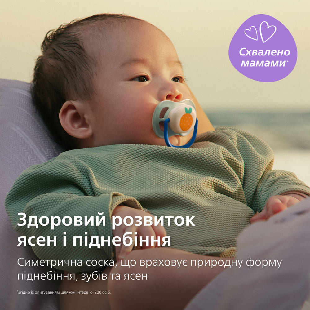 Пустышка Avent 080/23 Ultra Air мальчик 0-6 мес 2шт
