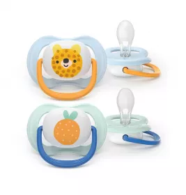 Пустышка Avent 080/23 Ultra Air мальчик 0-6 мес 2шт