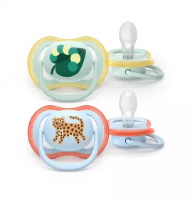 Пустышка Avent 087/02 Ultra Air мальчик 0-6 мес 2шт