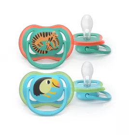 Пустышка Avent 087/11 Ultra Air мальчик 6-18 мес 2шт