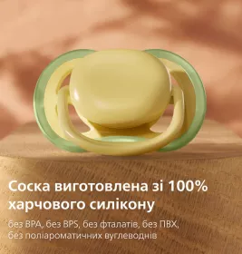 Пустушка Avent 349/50 Ultra Air нейтр дизайн 18+ міс 2шт