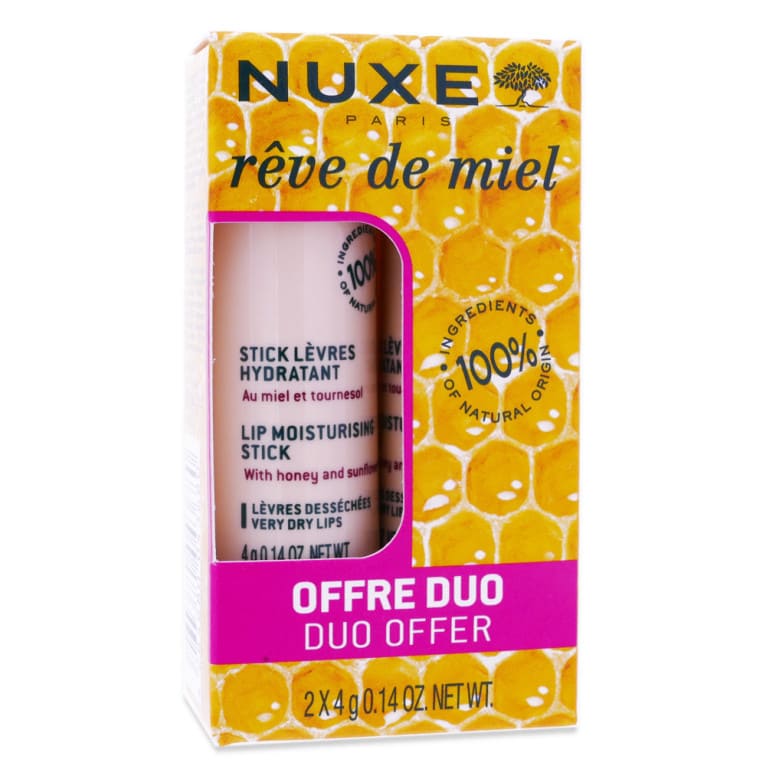 *Набір NUXE Медова мрія стик для губ 4г*2шт
