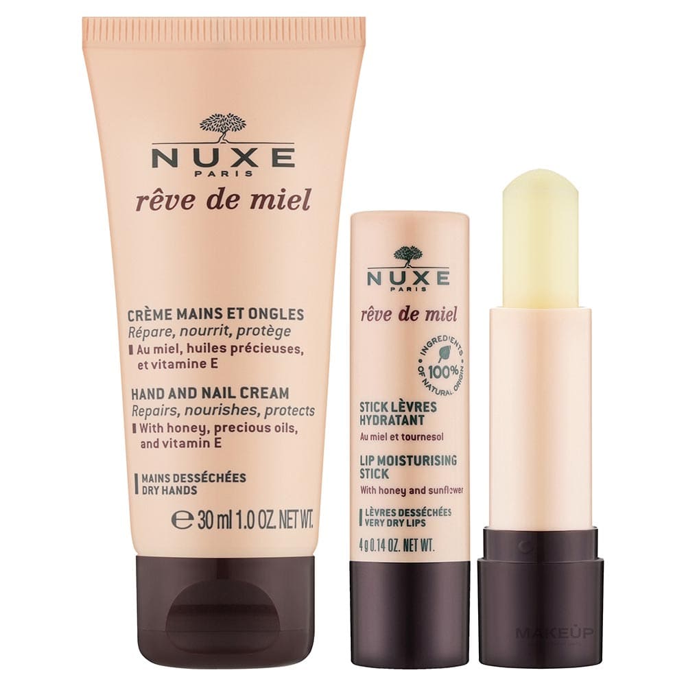 *Набор NUXE Медовая мечта Стик для губ 4г + Крем для рук 30мл