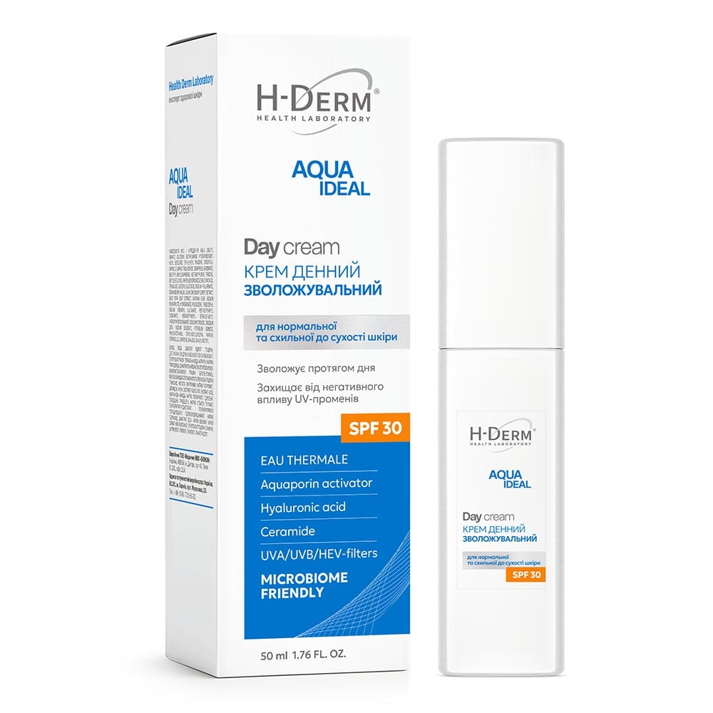 Крем для лица H-Derm увлаж.дневной Aqua Ideal д/норм.и сух.кожи 50 мл