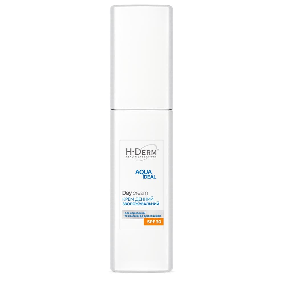 Крем для обличчя H-Derm зволожувальний денний Aqua Ideal для номальної та сухої шкіри50 мл