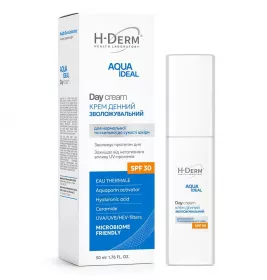 Крем для обличчя H-Derm зволожувальний денний Aqua Ideal для номальної та сухої шкіри50 мл