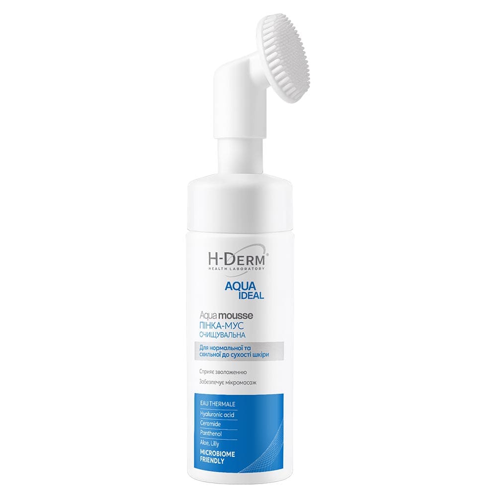 Пенка-мусc для лица H-Derm очищающая Aqua Ideal 150 мл