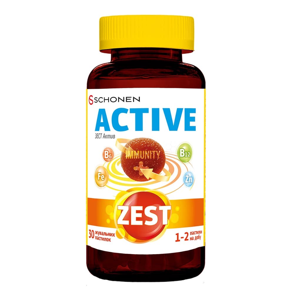 Зест Актив пастилки жеват. №30