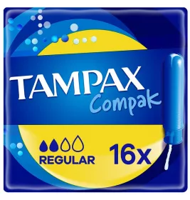 Тампони Tampax Compak Regular с аппликатором №16