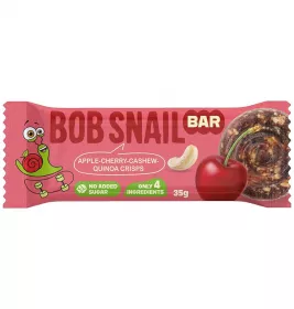 Батончик Равлик Боб яблуко-вишня-кеш`ю-кріспи-кіноа 35г