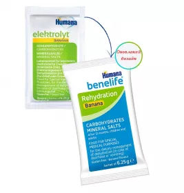 Суміш Humana Benelife Регідрейшн Elektrolyt банан 6,25г