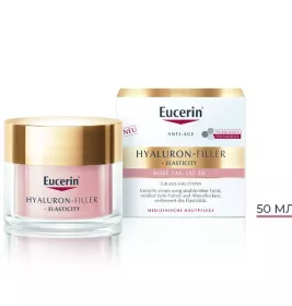 Крем для обличчя Eucerin 63803 Гіалурон-філлер + Еластісіті Денний для підвищення пружності та природного сяйва шкіри з SPF30 50 мл