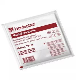 Пластырная повязка NORDEPLAST нетканая стерильная 10х10см №1