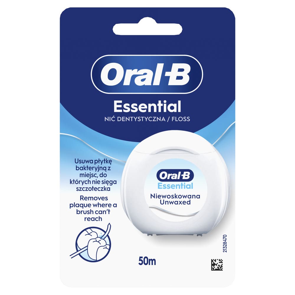 Зубная нить ORAL-B Essential Floss не вощена 50м