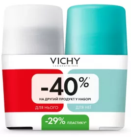 *Промонабір Vichy Шариковый дезодарант чол 72 год+дез жін 48 год 2026