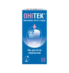 Онитек лак д/ногтей 80мг/г 3,3мл во флак. стекл.