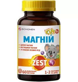 Зест Кидз Магний жеват.пастилки №60