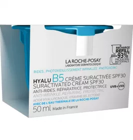 Крем La Roche-Posay Гіалу Б5 інтенсивної дії для корекції зморшок відновлення пружності та захисту чутливої шкіри SPF30 50мл (змінний блок)
