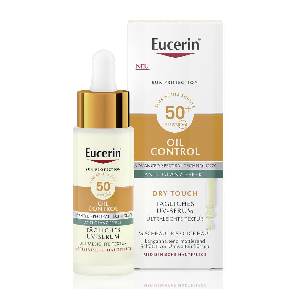 Сыворотка Eucerin 99554 Оил Контрол Солнцезащитная ультралегкая с матирующим эффектом SPF 50+30мл
