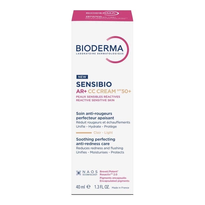 Крем для лица Bioderma AR+СС Сенсибио увл.светлый тон с SPF50+ 40 мл