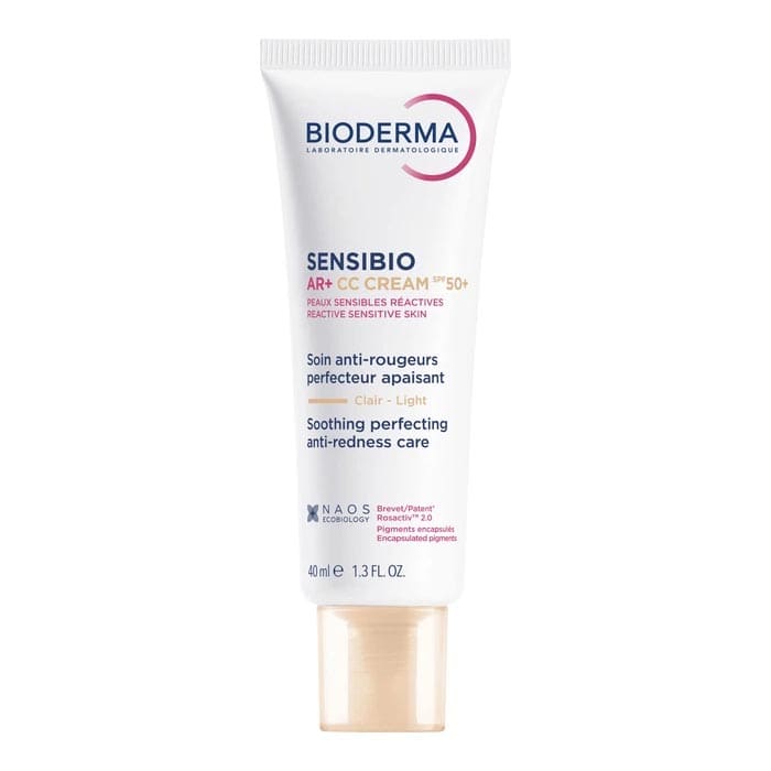 Крем для обличчя Bioderma AR+СС Сенсібіо зволожуючий світлий тон з SPF50+ 40 мл