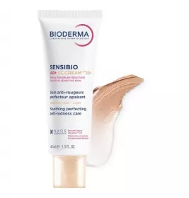 Крем для обличчя Bioderma AR+СС Сенсібіо зволожуючий світлий тон з SPF50+ 40 мл