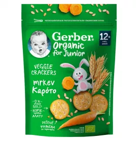Крекеры Gerber Органик пшеничные с морковкой 100г