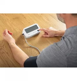 Тонометр Omron M3 Comfort AFib (HEM-7196-FLE) автоматичний з мережевим адаптером HHP-CM01