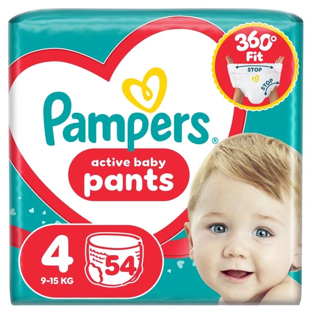 Підгузки-трусики Pampers Pants Maxi (9-15 кг) Джамбо 54шт №1
