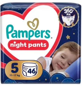 Підгузки-трусики Pampers Pant Night Юніор (12-17кг) Джамбо 46шт №1