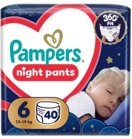 Подгузники-трусики Pampers Pants  Night Гигант (15+ кг) Джамбо 40шт №1