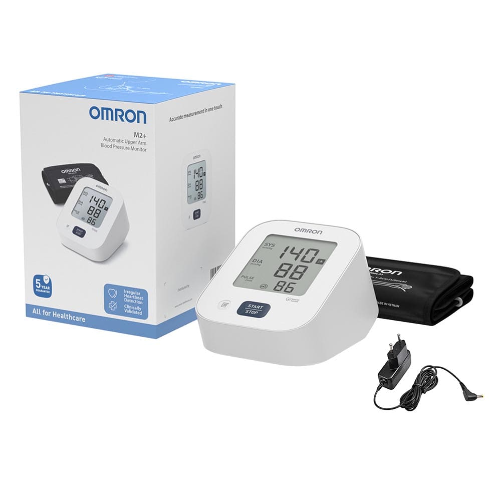 Тонометр Omron M2+ (HEM-7188-LЕ) автоматический с сетевым адаптером HHP-CM01