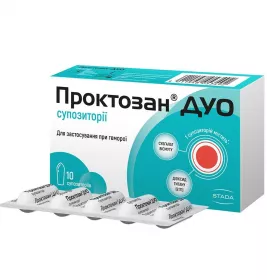 Проктозан ДУО супп.ректал. №10