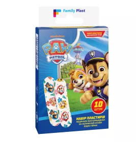Лейкопластир FP Family Plast Набір дитячий бакт. на полімер.осн.водост. 19х55мм №10
