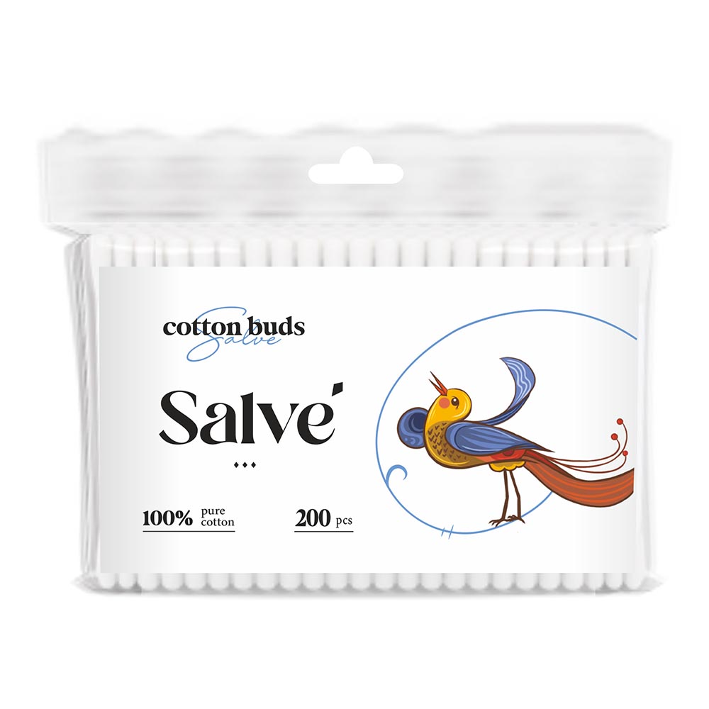 Ватные палочки Salve п/э №200