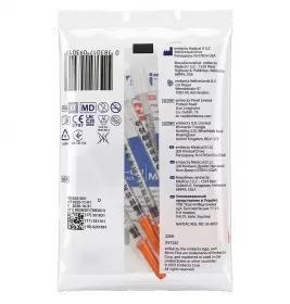 Шприц инсулиновый 0,5мл U-100 Embecta Micro-Fine 30G (0,30x8мм) №1