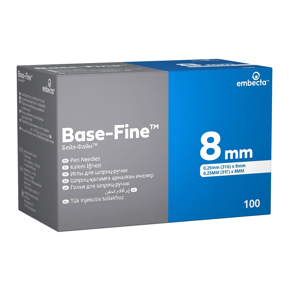 Голка для шприц-ручки Embecta Base-Fine 31G (0,25х8мм) №1