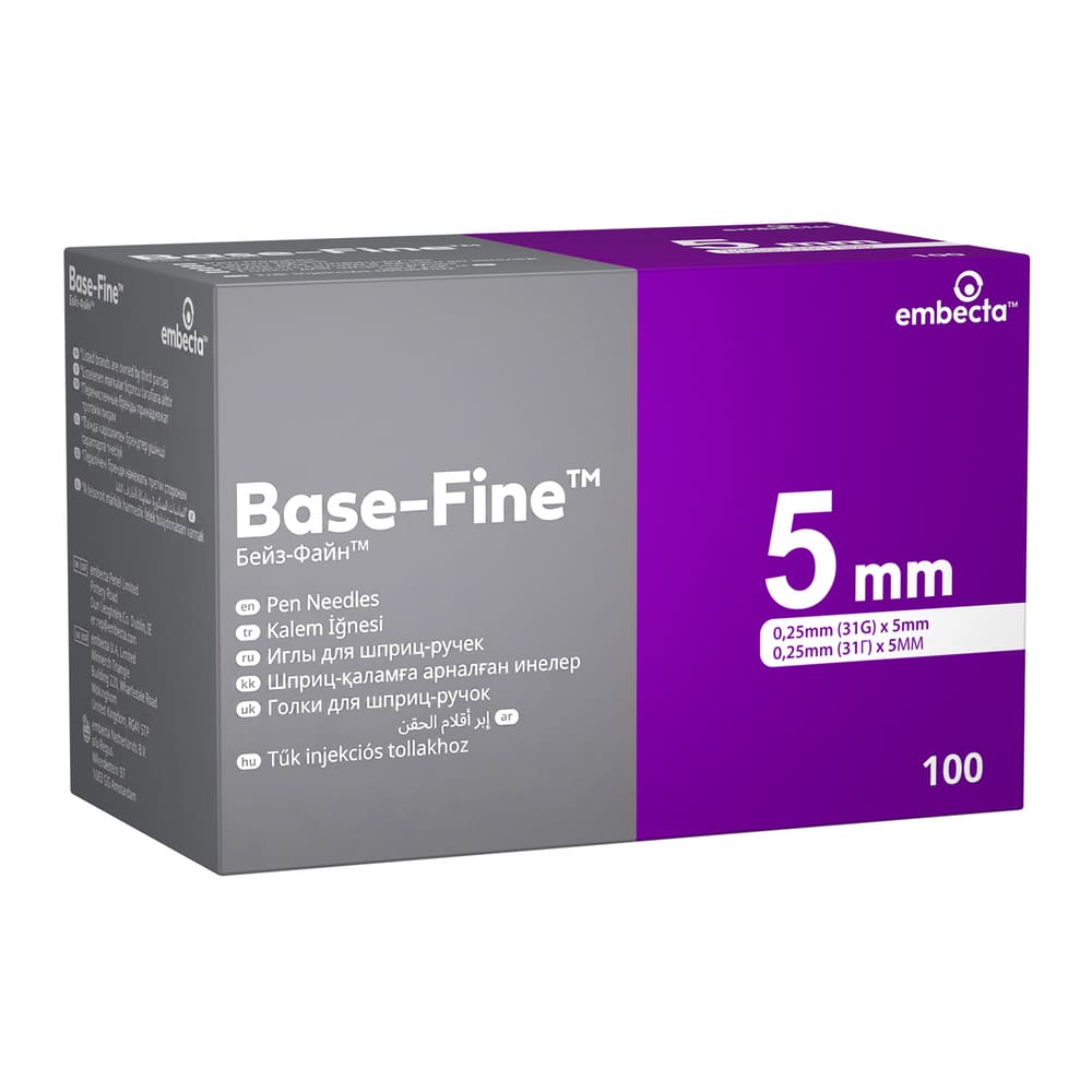 Голка для шприц-ручки Embecta Base-Fine 31G (0,25х5мм) №1