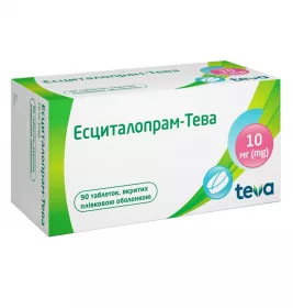 Есциталопрам-Тева табл. вкр/пл. об. 10мг №90