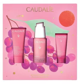 *Набор Caudalie 599 Vinohydra Serum Set (гиалур.сыров.30 мл; гель д/ умыв.30 мл; крем-сорбет 15 мл)