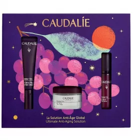 *Набор Caudalie 595 Premier Cru Eye Cream 15 mL Set-Xmas 2026 (Сывор.10мл,Крем 15мл;крем д/глаз15мл)