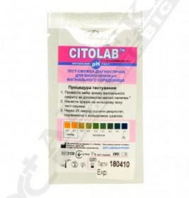 *Тест-смужки CITOLAB вагінальний рН тест №1