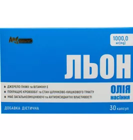 *ENJEE Масло семян льна 1000мг №30