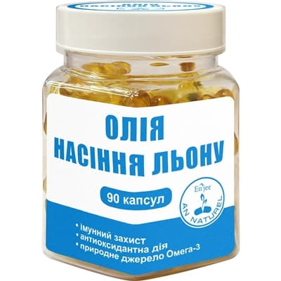 *ENJEE Масло семян льна 1000мг №90 *ENJEE Масло семян льна 1000мг №90