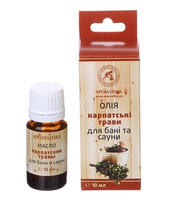 *Олія Ароматика д/саун Карпатські трави 10мл