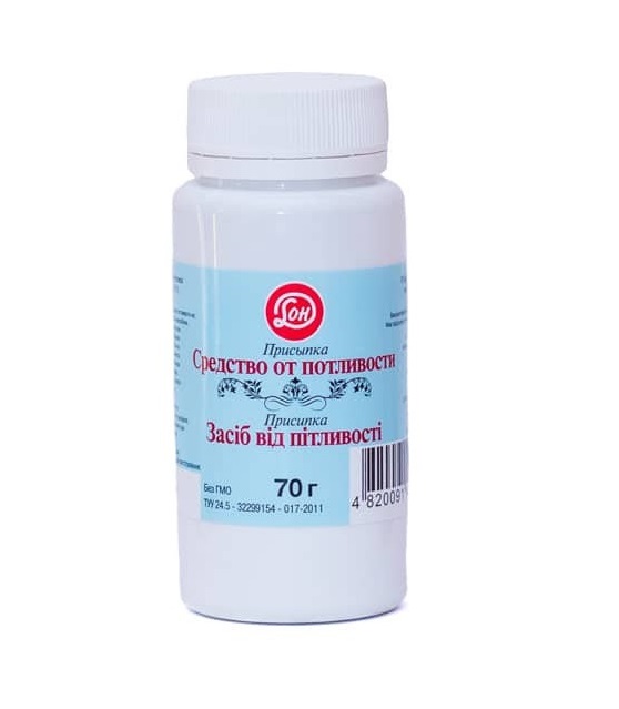 Засiб вiд пiтливостi 70 г (присипка) Дон