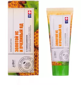 *Бальзам Золотой ус и Пчел.яд с глюкозам.75мл д/тела