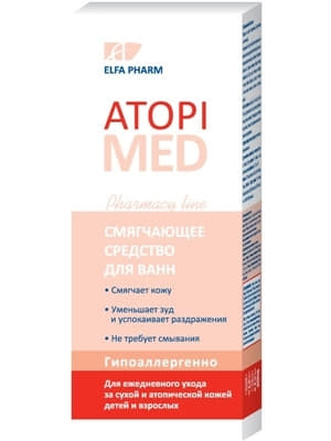 *Эльфа Atopi Med Смягчающее средство д/ванн 150мл *Эльфа Atopi Med Смягчающее средство д/ванн 150мл